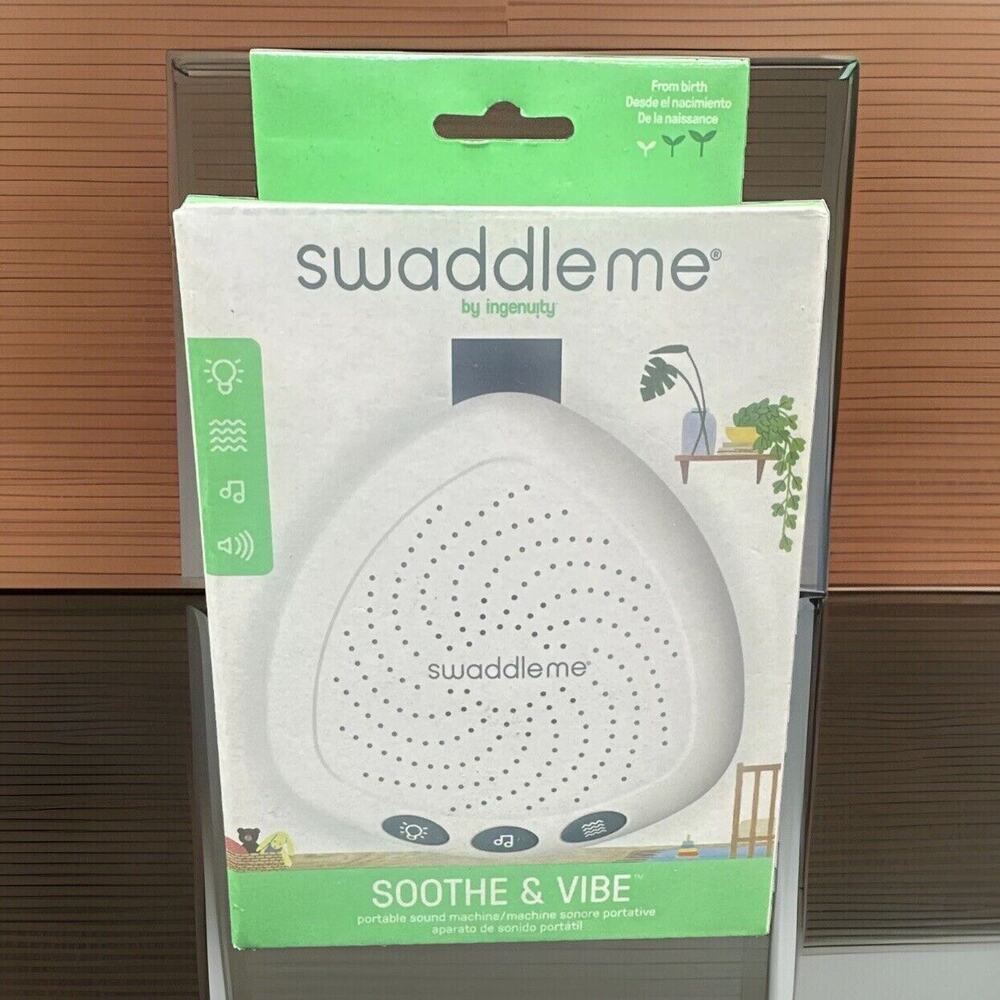 SwaddleMe Vibrating Sound Portable Pod by Ingenuity Lullaby Nature Light {BB}